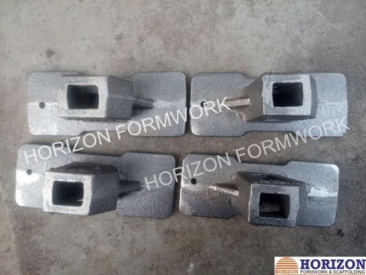 Materiales fundidos, pinzas de brida galvanizadas, acabado de 43x105 mm, encofrado de bloqueo
